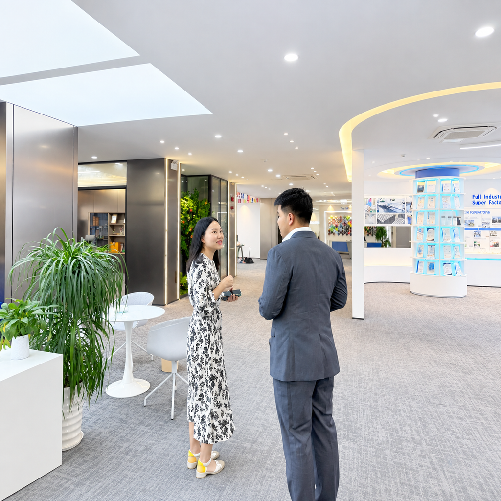 โชว์รูมและสายการผลิตฟิล์ม PPF ภายในโรงงานผู้ผลิตที่ประเทศจีน 